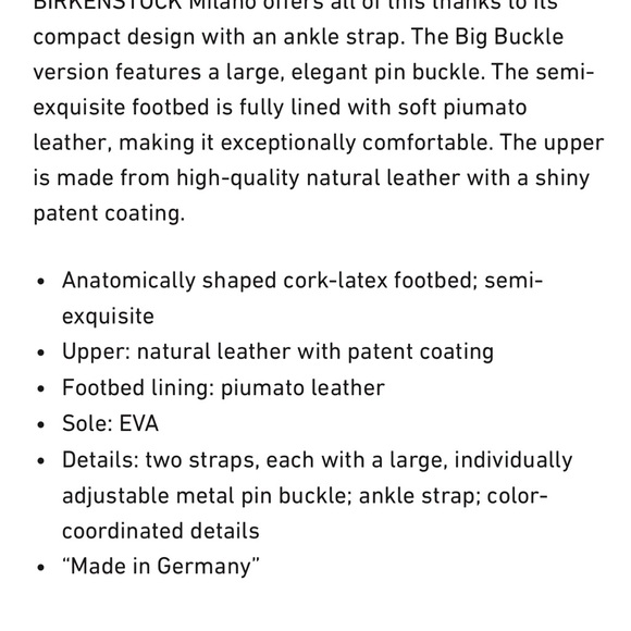 Birkenstock Milano Big Buckle High-Shine Sandals in Butter - worn once! - Picture 6 of 12